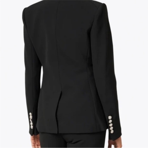 NWT Women's Black Double-Breasted Blazer - Picture 5 of 6